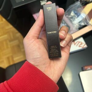 Tom Ford Liquid Lip Luxe Matte - Black & Gold Box with Red Sleeve Visible